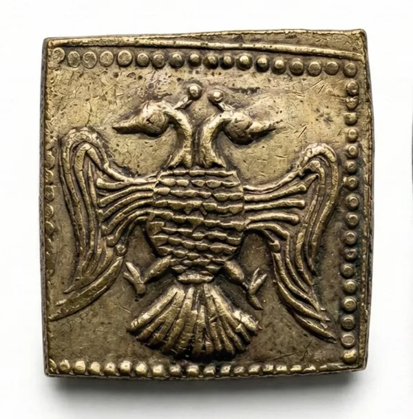 2Face_Eagle_Square_Ancient_India_Old_Copper_Coin