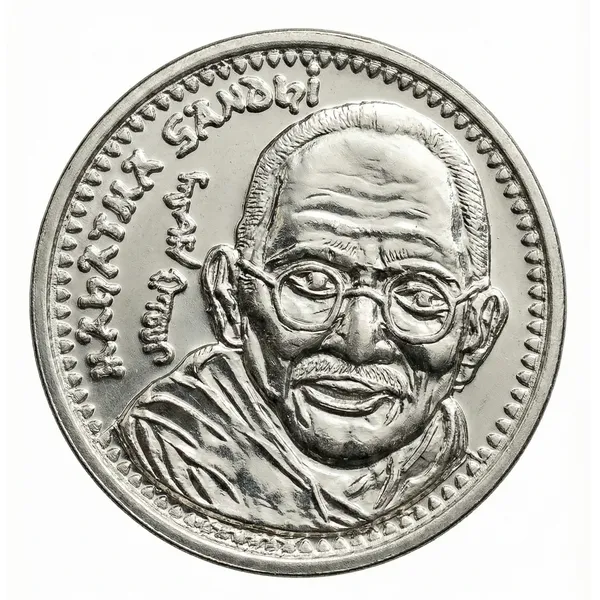 Silver-Plated_20_Rupees_1869-1948_Mahatma_Gandhi_India_Old_Fantasy_Coin