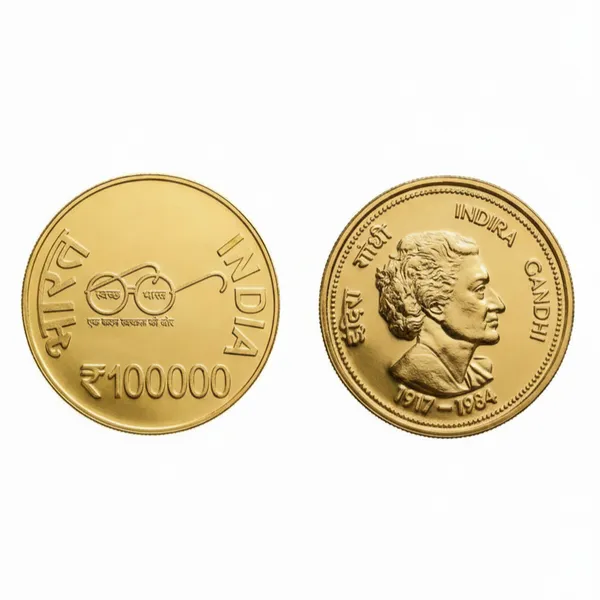 Gold_Plated_1_Lakh_Rupees_1917-1984_Indira_Gandhi_Fantasy_Coin