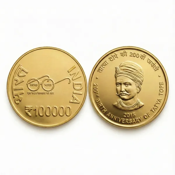 Gold_Plated_1_Lakh_Rupees_2015_Tatya_Tope_Fantasy_Coin