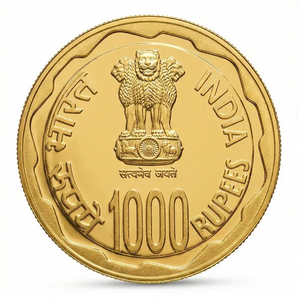 Gold_Plated_50_Grams_1000_Rupees_1869-1948_Mahatma_Gandhi_Fantasy_Coin