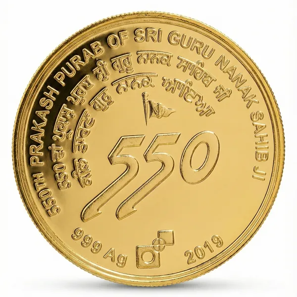 Gold_Plated_550_Rupees_2019_Shri_Guru_Nanak_Dev_Ji_Fantasy_Coin