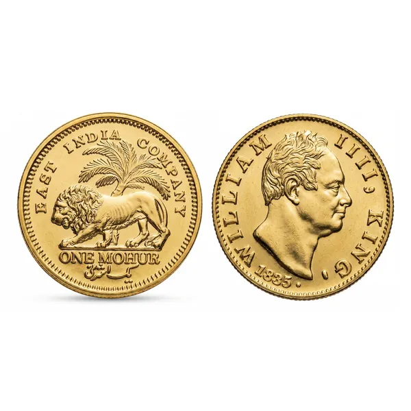 Gold_Plated_1_Mohur_1835_William_4Th_British_India_Fantasy_Coin