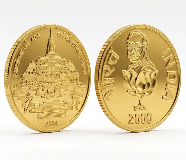 Gold_Plated_Lotus_2000_Rupees_Ram_Mandir_Ayodhya_Fantasy_Coin