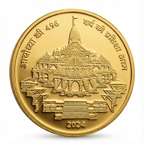 Gold_Plated_Lotus_2000_Rupees_Ram_Mandir_Ayodhya_Fantasy_Coin