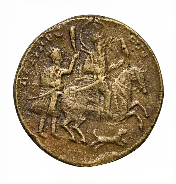 Gold_Sikh_Religious_Guru_Hargobind_Singh_Mool_Mantar_India_Old_Brass_Token_Coin