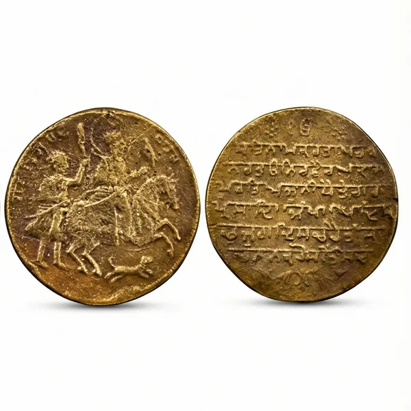 Gold_Sikh_Religious_Guru_Hargobind_Singh_Mool_Mantar_India_Old_Brass_Token_Coin