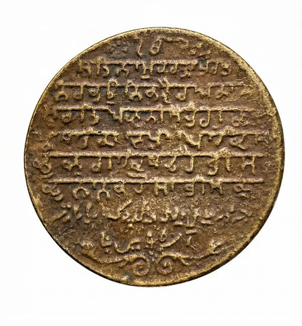 Gold_Sikh_Religious_Guru_Gobind_Singh_India_Old_Brass_Token_Coin