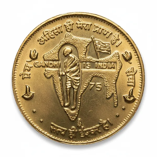 Gold_Plated_Gandhi_Is_India_&_Chakra_India_Old_Collecting_Coin