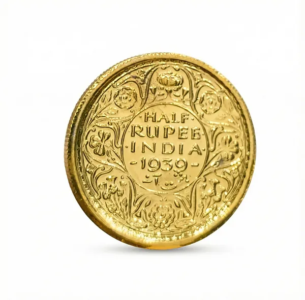 Gold_Plated_Half_Rupee_1939_King_George_Vi_British_India_Fantasy_Coin