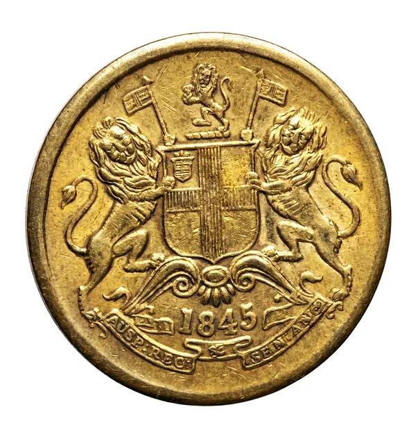 Gold_Plated_Half_Anna_1845_East_India_Company_Old_Fantasy_Coin