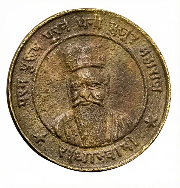 Param_Purush_1829-1898_Radhaswami_Old_Brass_Coin