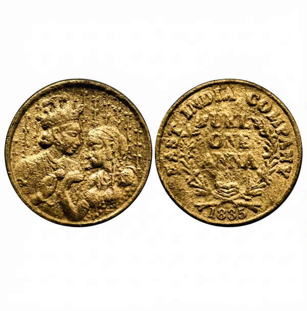 Gold_Ukl_1_Anna_1835_Radha_Krishna_India_Old_Collecting_Brass_Coin