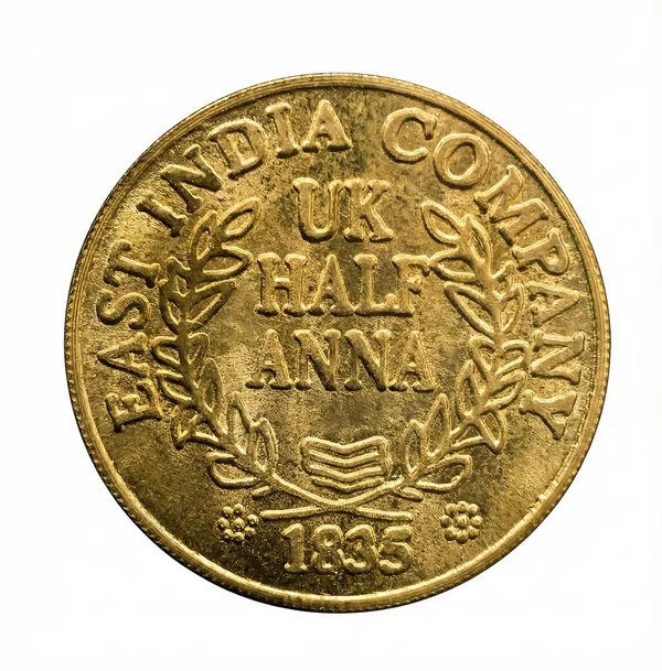 Gold_Plated_Uk_Half_Anna_1835_Ram_Sita_Laxman_&_Hanuman_India_Coin