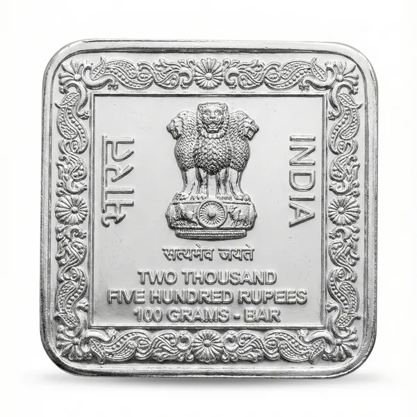 100_Grams_2500_Rupees_Meenakshi_Temple_|_Madurai,_India__Silver-Plated_Coin_Bar