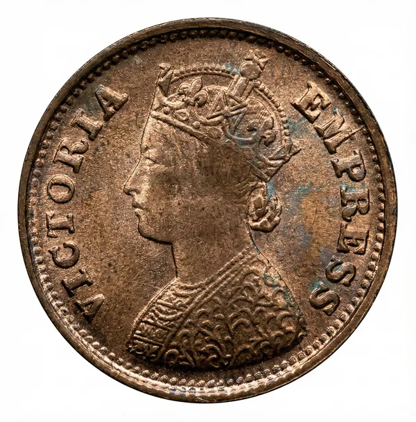 Half_Pice_1889_Victoria_Queen_British_India_Old_Copper_Coin