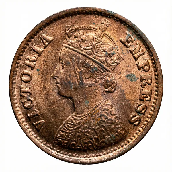 Half_Pice_1890_Victoria_Queen_British_India_Old_Copper_Coin