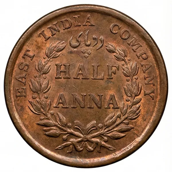 Half_Anna_1845_East_India_Company_Old_Copper_Coin