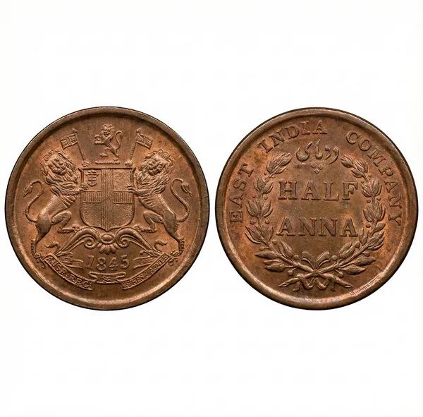 Half_Anna_1845_East_India_Company_Old_Copper_Coin