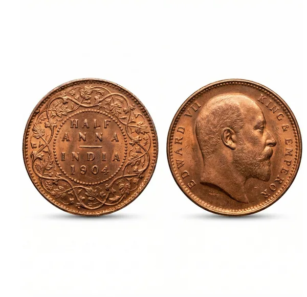 Half_Anna_1904_Edward_Vii_British_India_Old_Copper_Coin