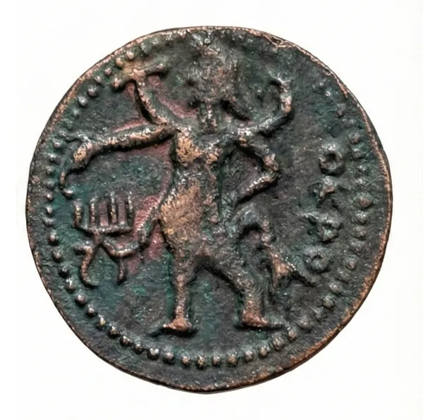 Tetradrachm_Kushan_Empire_Ancient_India_Old_Copper_Coin