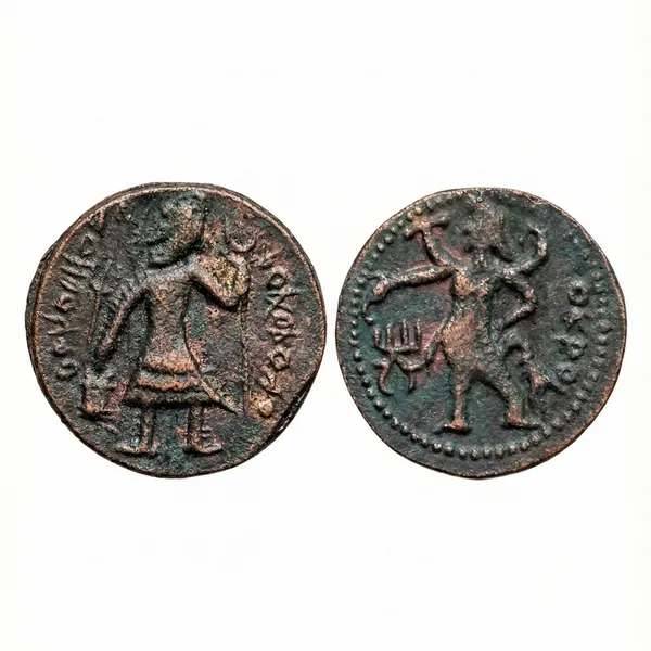 Tetradrachm_Kushan_Empire_Ancient_India_Old_Copper_Coin