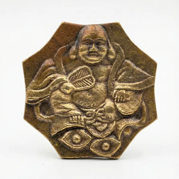 Gold_Ancient_Laughing_Buddha_Feng_Shui_Old_And_Rare_Small_Coin