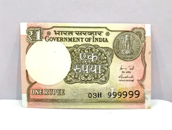 999999_Fancy_Series_1_Rupee_(Random_Year)_-_India_old_Pink_Note