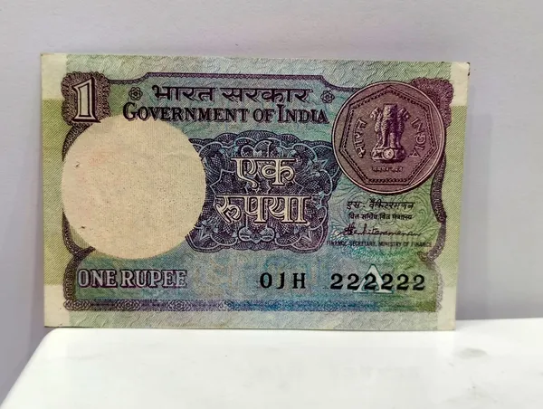 222222_Fancy_Series_1_Rupee_(Random_Year)_-_India_old_Note