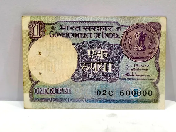 60000_Fancy_Series_1_Rupee_(Random_Year)_-_India_old_Note