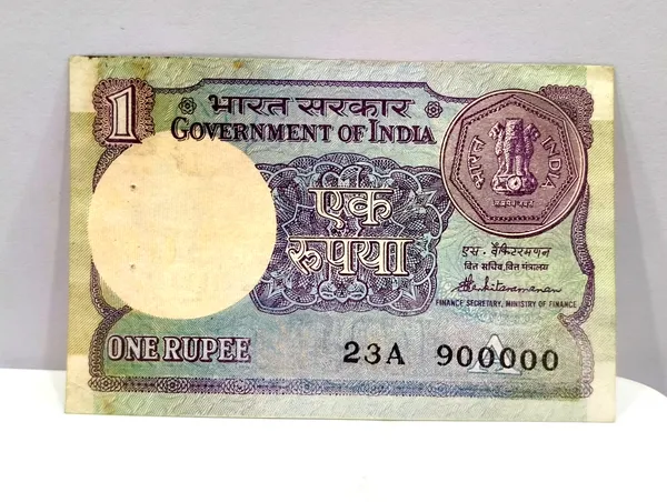 90000_Fancy_Series_1_Rupee_(Random_Year)_-_India_old_Note