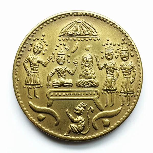 Gold_Ram_Darbar_Ram_Sita_Religious_Temple_Old_Token_Coin