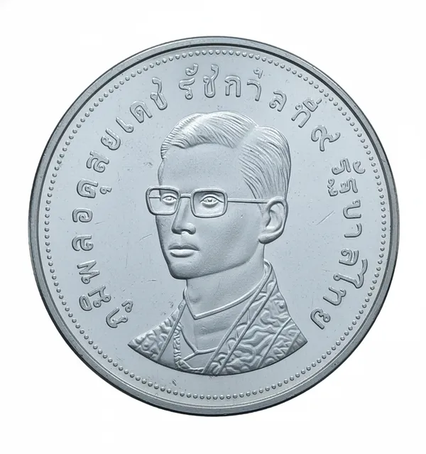 50_Baht_Wildlife_Conservation_Rhinoceros_Thailand_Rare_Coin