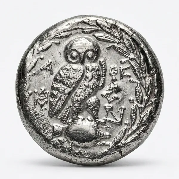 Attica_Athens_Drachm_Ancient_Greece_Greek_Old_Shiny_Coin