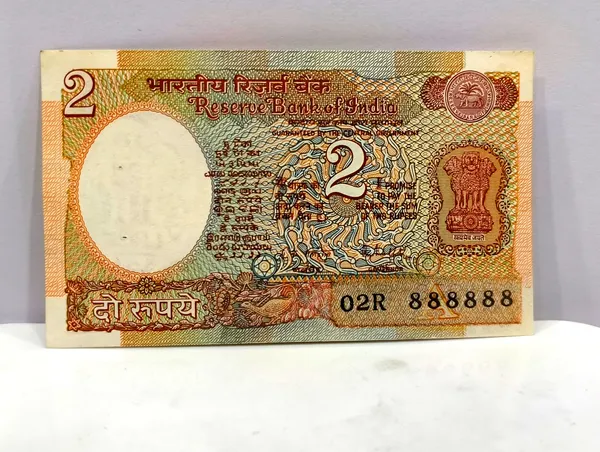 888888_Fancy_Series_2_Rupees_Satellite_-_India_old_Note