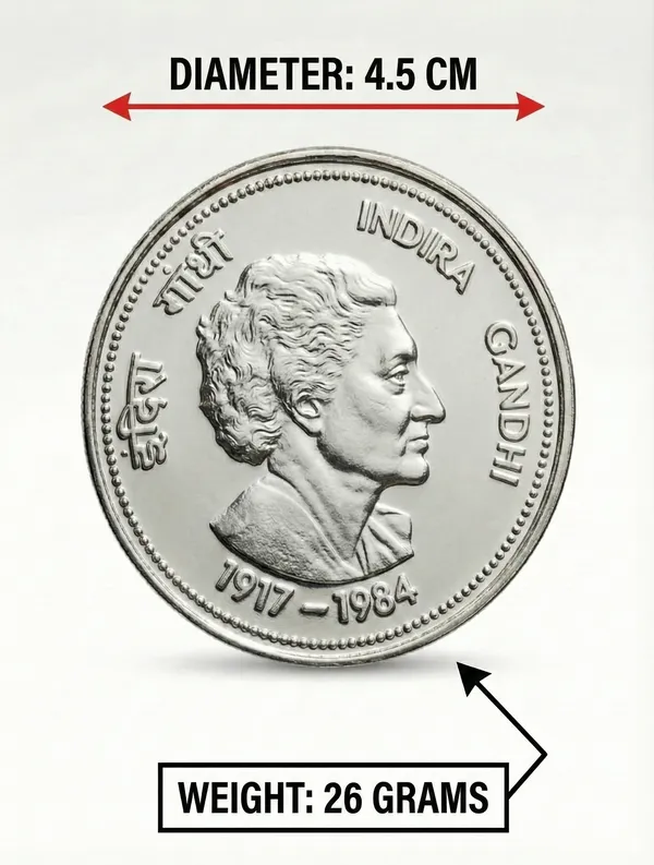 Silver-Plated_10000_Rupees_1917-1984_Indira_Gandhi_Fantasy_Coin