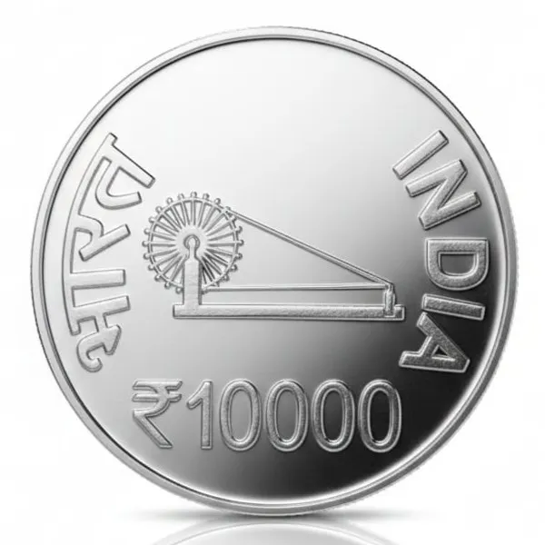 Silver-Plated_10000_Rupees_1917-1984_Indira_Gandhi_Fantasy_Coin