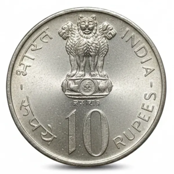 Silver-Plated_10_Rupees_25Th_Anniversary_Of_Independence_1972_India_Replica_Coin