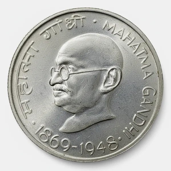 Silver-Plated_10_Rupees_1869-1948_Mahatma_Gandhi_India_Fantasy_Coin