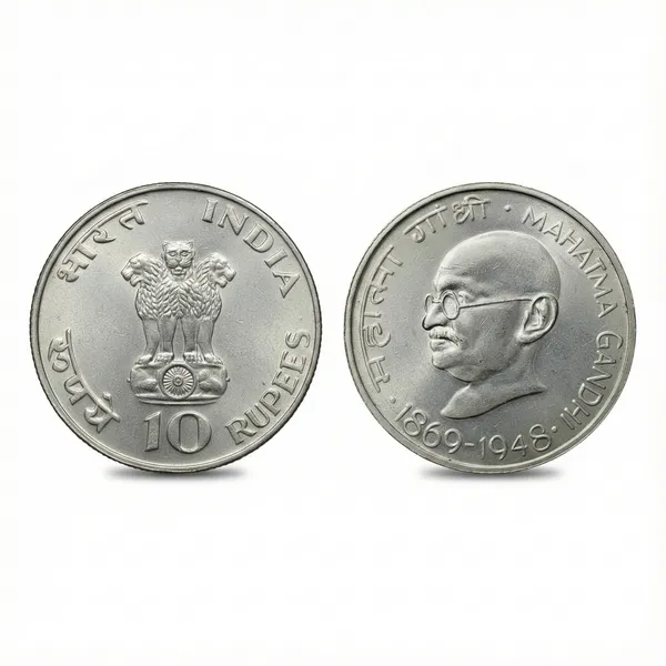 Silver-Plated_10_Rupees_1869-1948_Mahatma_Gandhi_India_Fantasy_Coin
