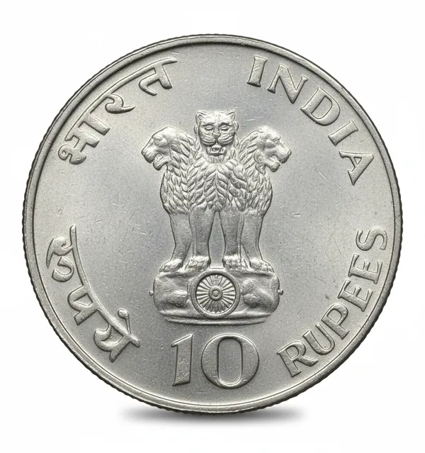 Silver-Plated_10_Rupees_1869-1948_Mahatma_Gandhi_India_Fantasy_Coin