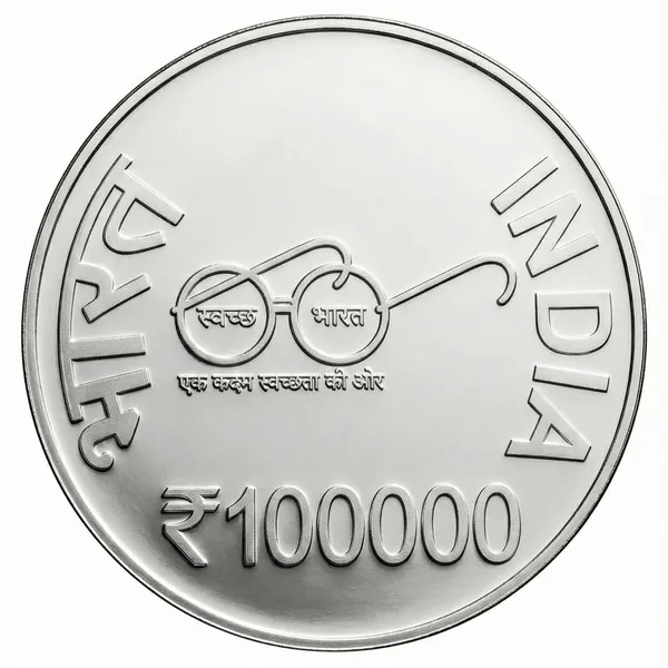 Silver-Plated_1_Lakh_Rupees_1917-1984_Indira_Gandhi_Fantasy_Coin