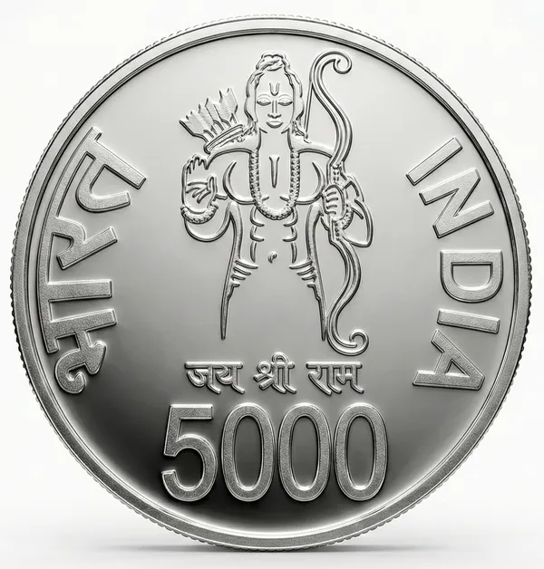 Silver-Plated_5000_Rupees_Hare_Ka_Sahara_Baba_Shyam_Fantasy_Coin