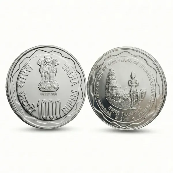 Silver-Plated_50_Grams_1000_Rupees_2010_Brihadeeswarar_Temple_Fantasy_Coin