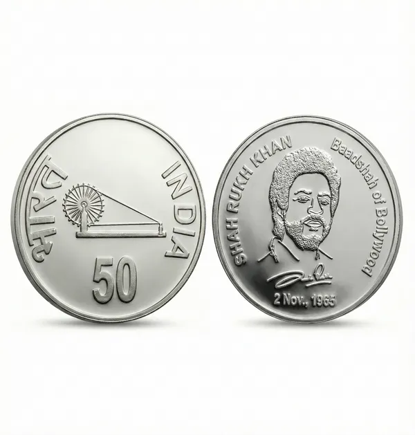 50_Rupees_1965_Baadshah_Of_Bollywood_Shahrukh_Khan_Usa_Fantasy_Coin