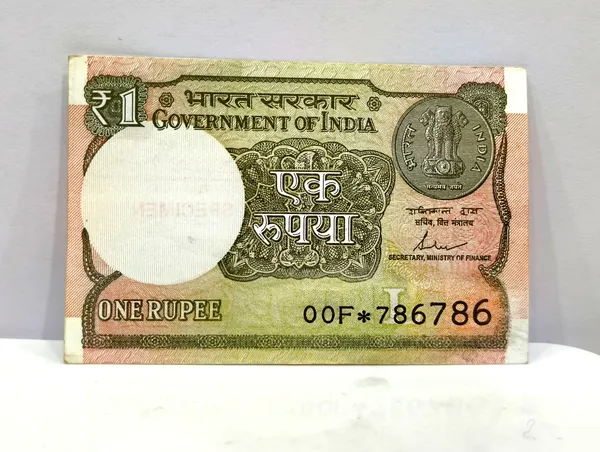 Star_786786_Fancy_Series_1_Rupee_(Random_Year)_Specimen_-_India_old_Pink_Note