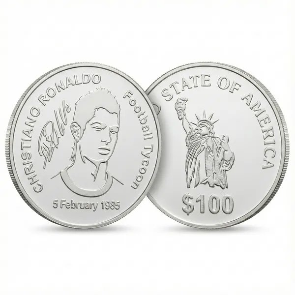 100_Dollar_1985_Football_Tycoon_Cristiano_Ronaldo_Usa_Fantasy_Coin