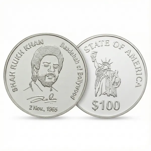 100_Dollar_1965_Baadshah_Of_Bollywood_Shahrukh_Khan_Usa_Fantasy_Coin