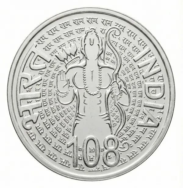Plated_108_Rupees_Shri_Ram_Ji_India_Fantasy_Coin