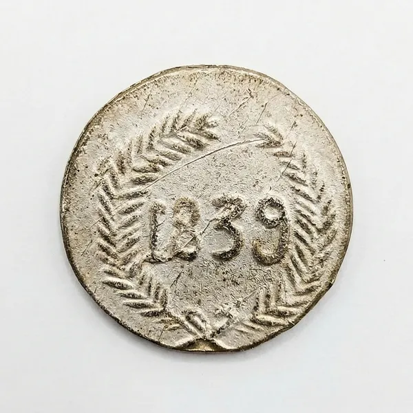 1839_Left_Facing_Women_Ancient_India_Old_Rare_Coin